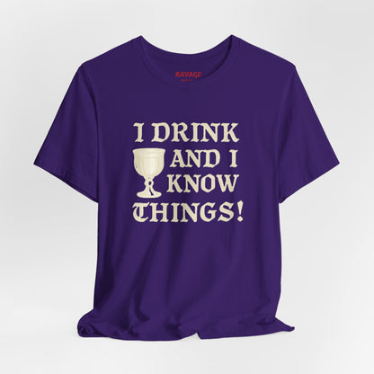 Funny Drinking Quotes Tee | Unisex Party T-Shirt | Alcohol Humor