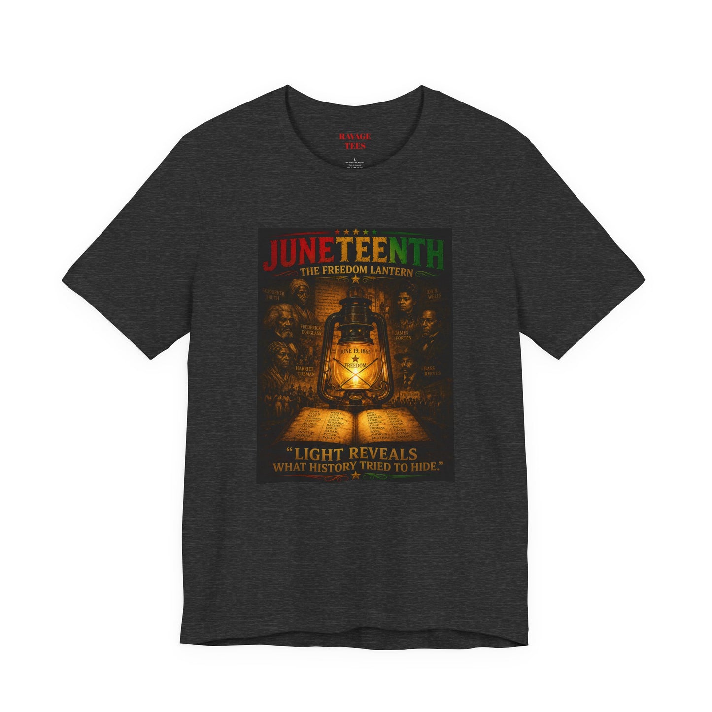 Juneteenth Lantern T-Shirt – "Light Reveals What History Tried to Hide"