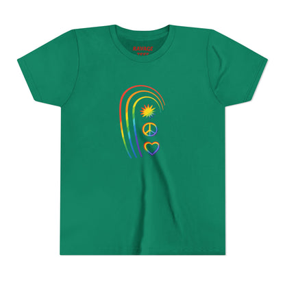 Youth Rainbow Peace & Love Tee