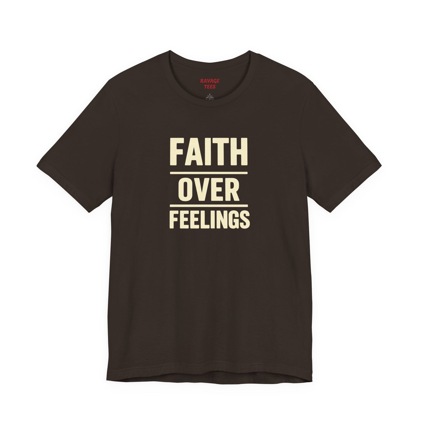 Faith Over Feelings Tee - Inspiring Unisex Short Sleeve Shirt for Everyday Comfort, Motivational Gift, Casual Wear, Spiritual Apparel, [...]