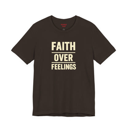 Faith Over Feelings Tee - Inspiring Unisex Short Sleeve Shirt for Everyday Comfort, Motivational Gift, Casual Wear, Spiritual Apparel, [...]