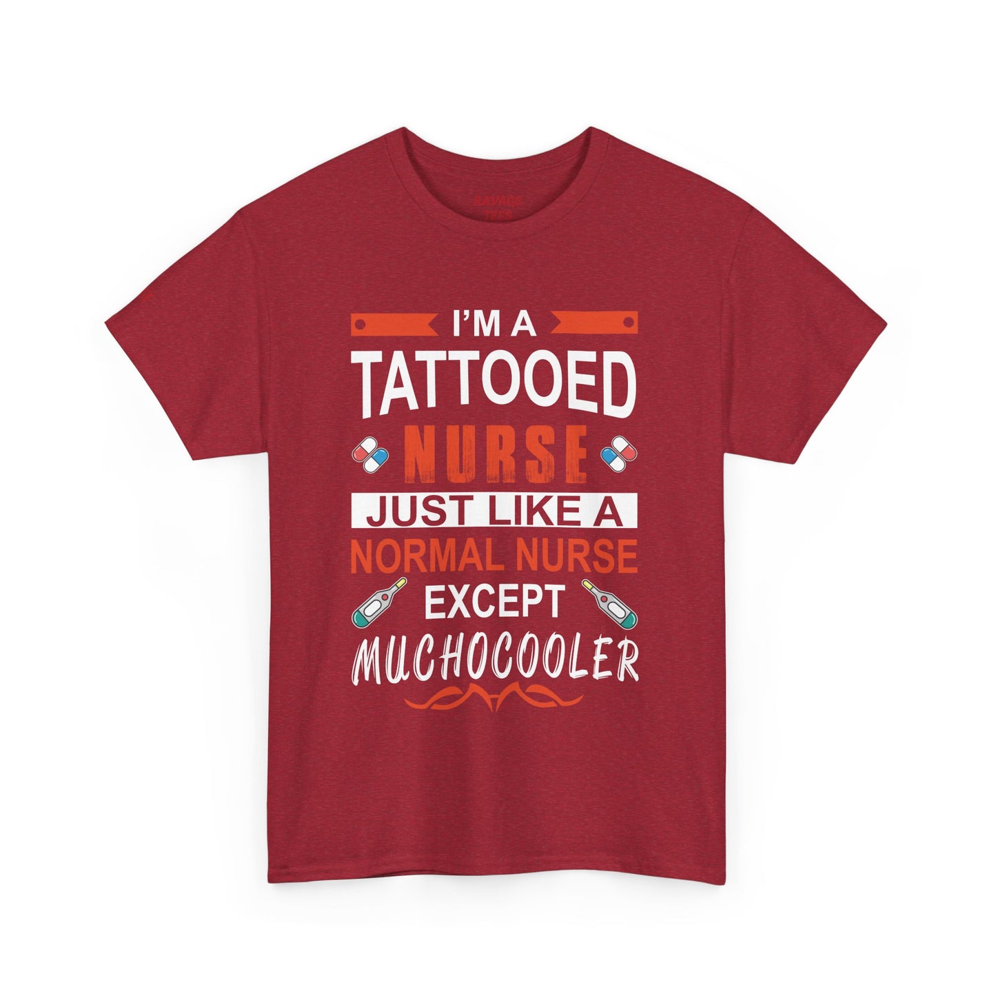 Tattooed Nurse Tee - Unisex Cotton Shirt for Nurse Appreciation, Medical Humor Tee, Fun [...]
