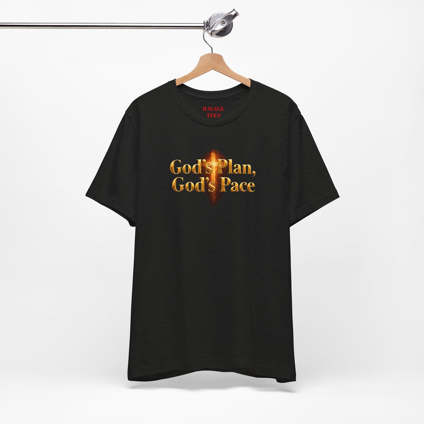 Christian Tee "God's Plan, God's Pace"