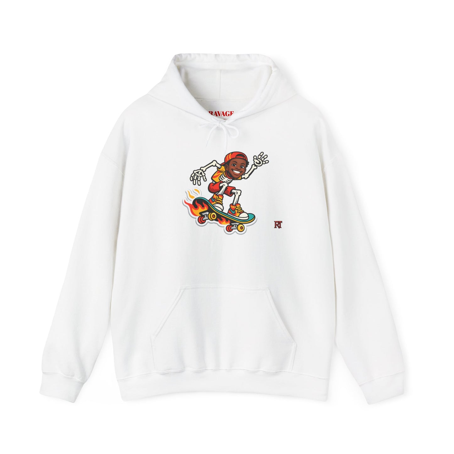 Retro Skateboard Flame Hoodie
