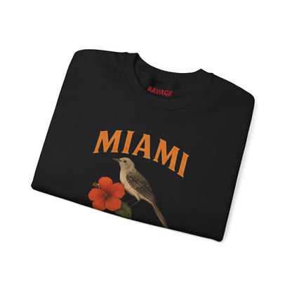RAVAGE Miami's City Vibe Unisex Crewneck Sweatshirt-Cozy Street Gear