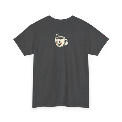 Coffee Lover's Unisex Tee - I Run on Chaos and Caffeine, Funny T-Shirt, Gift for Coffee Enthusiasts, Casual Wear, Relaxed Fit