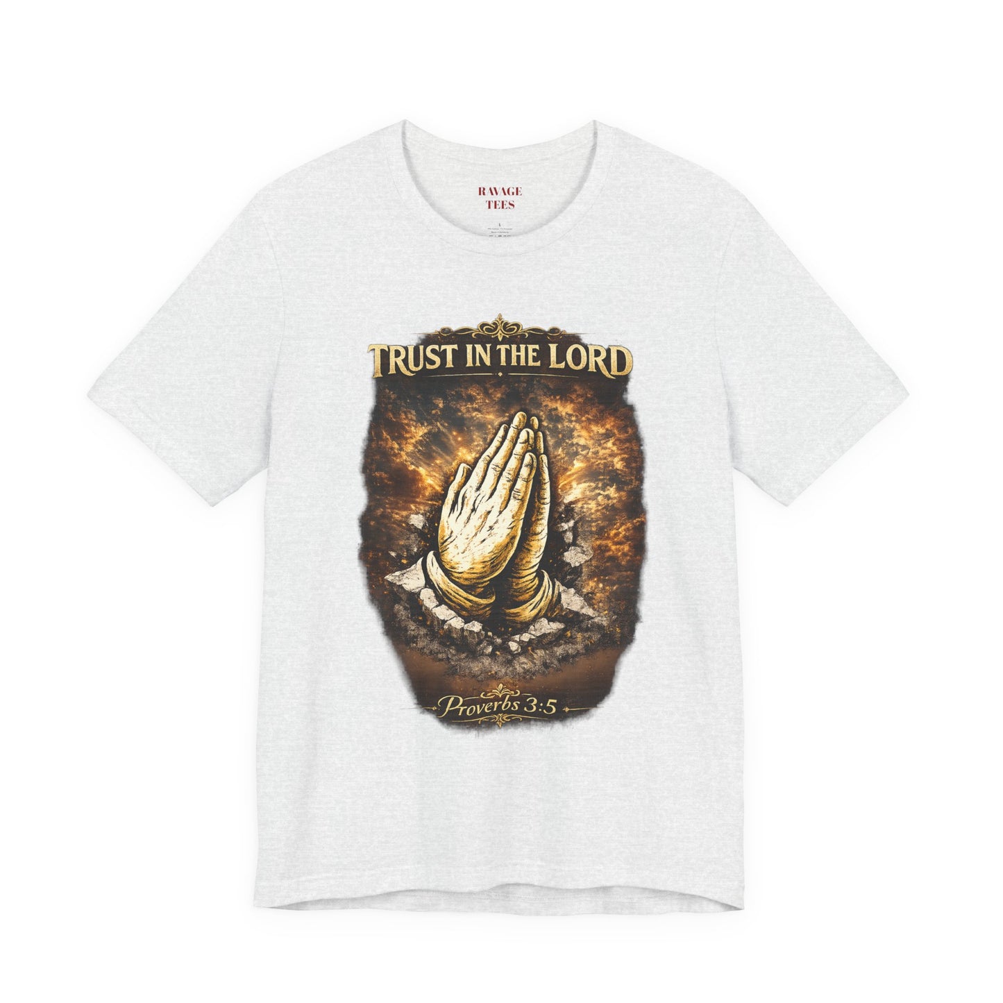 Trust in the Lord Praying Hands Tee (Proverbs 3:5)