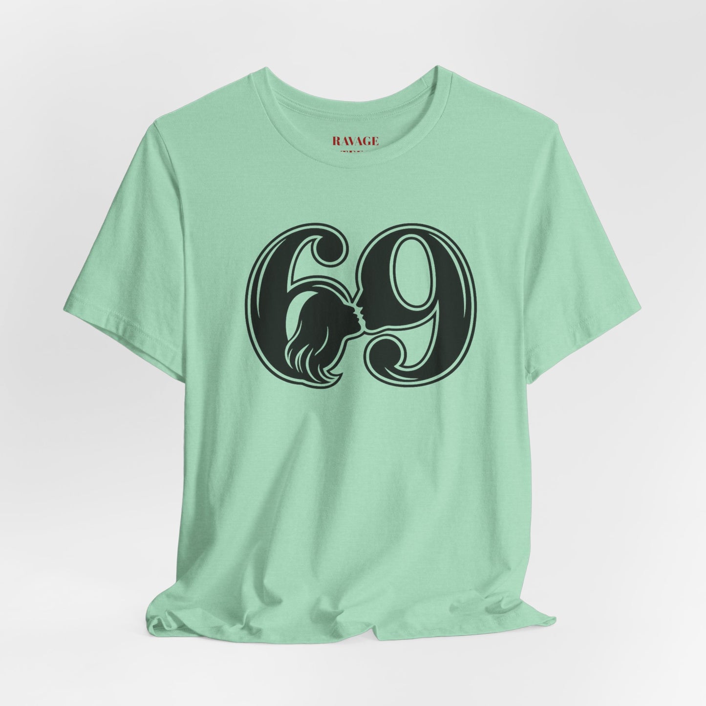 69 Retro Swirl Number Tee