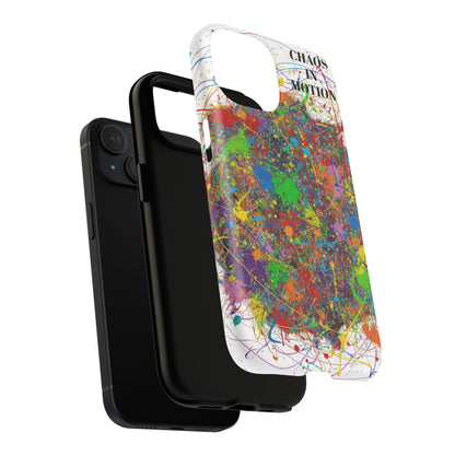 Vibrant Tough Phone Case with Abstract Design – Chaos in Motion Phone Case