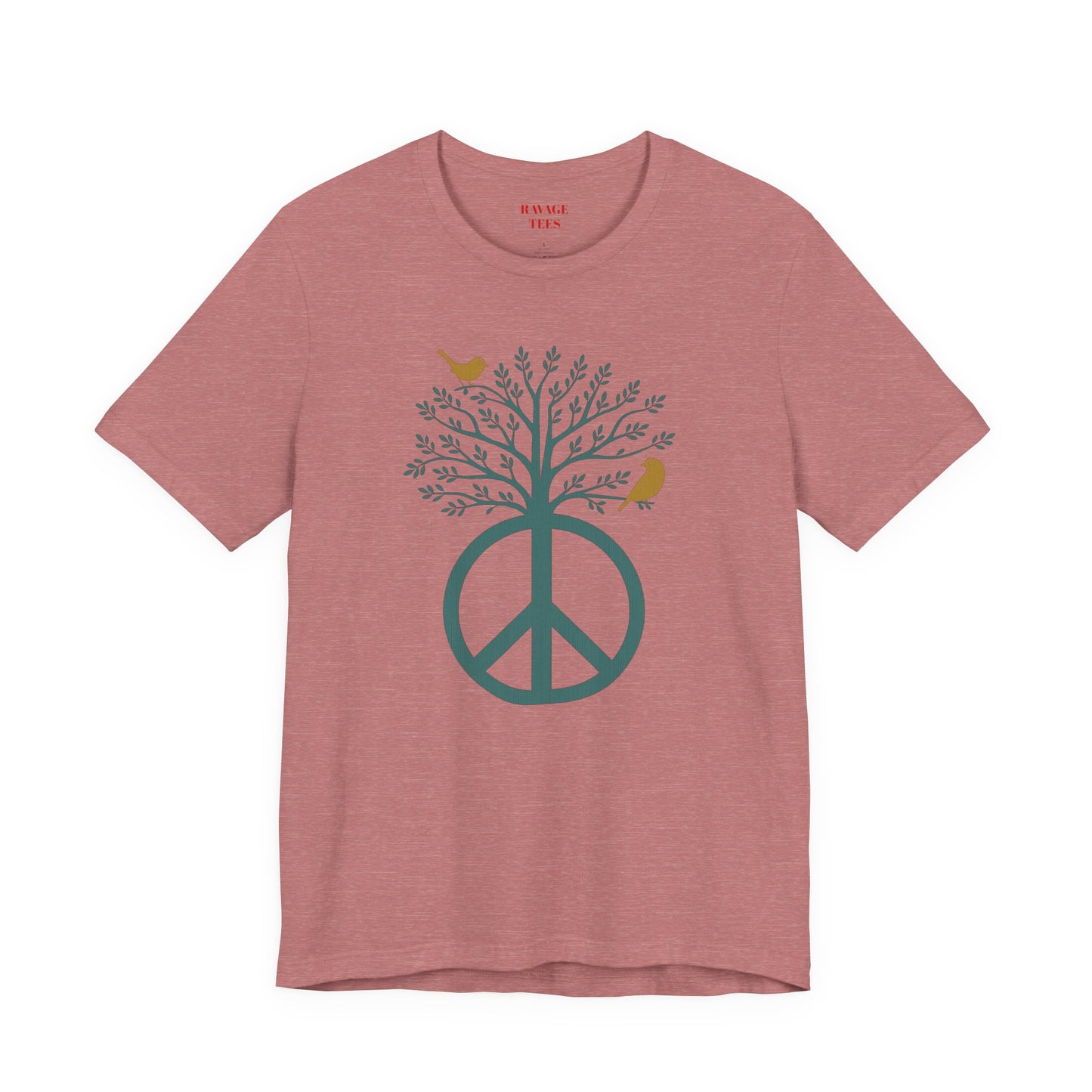 Peace Tree T-Shirt with Birds – Eco Nature Graphic Tee