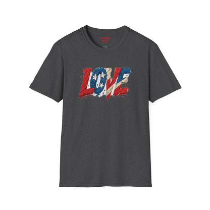 "Freedom & Love" Tee: Unisex 4th of July Graphic Shirt Gift