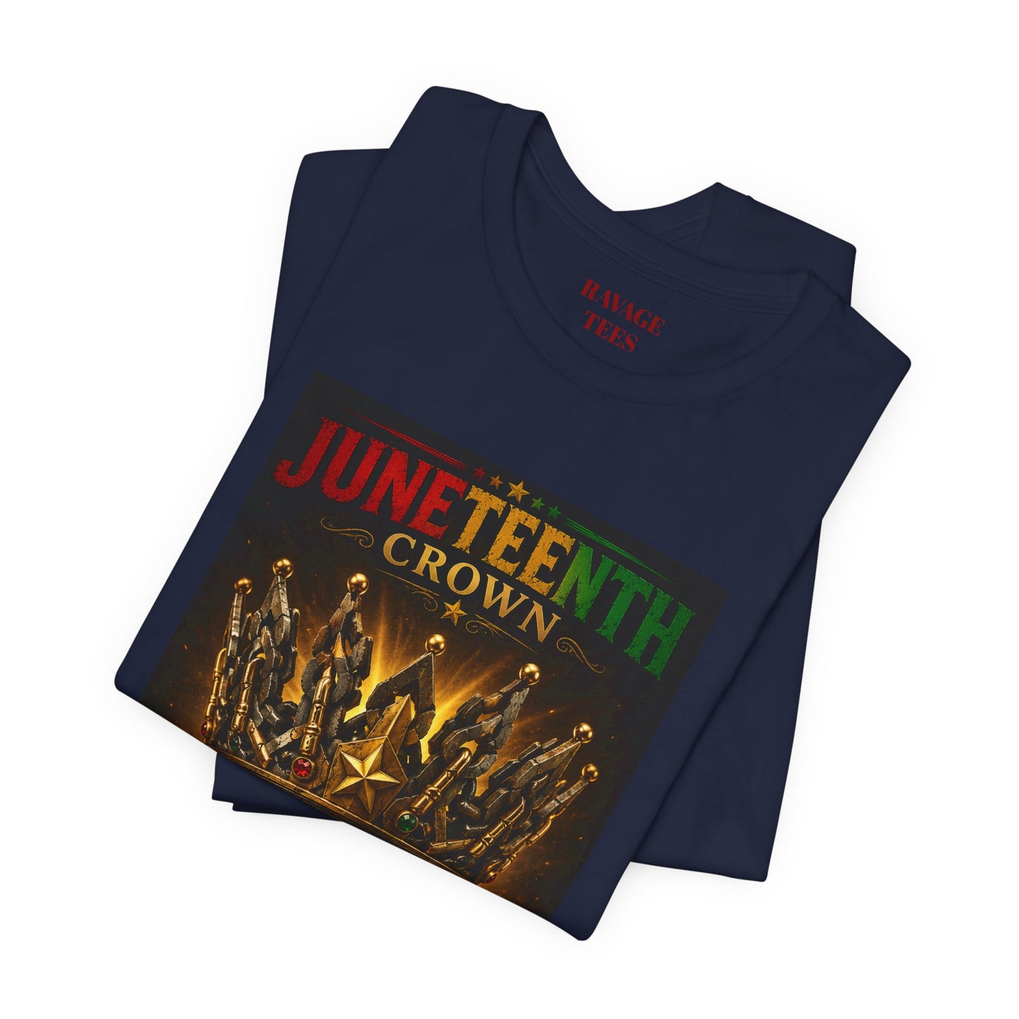Juneteenth Crown Tee — "From Bondage to Brilliance"