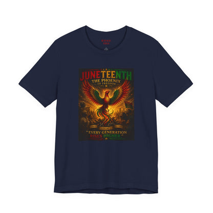 Juneteenth Phoenix Tee — "Every Generation rRises Higher"