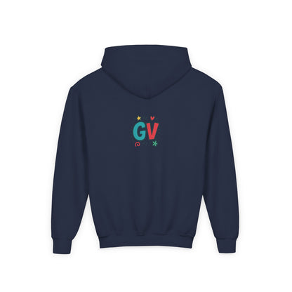 Kids Good Vibes Hoodie – Fun Graphic Sweatshirt with Positive Message, Cozy Casual Outfit, Birthday Gift for Children