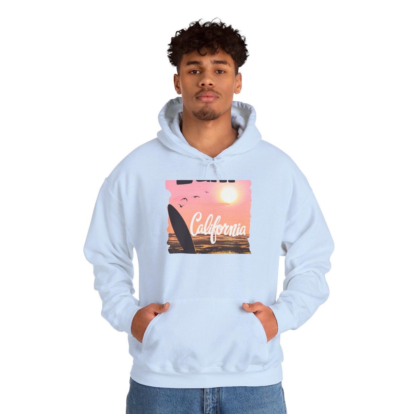 California Sunset Hoodie, Surfing Sweatshirt, Summer Vibes Apparel