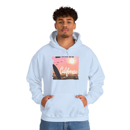 California Sunset Hoodie, Surfing Sweatshirt, Summer Vibes Apparel