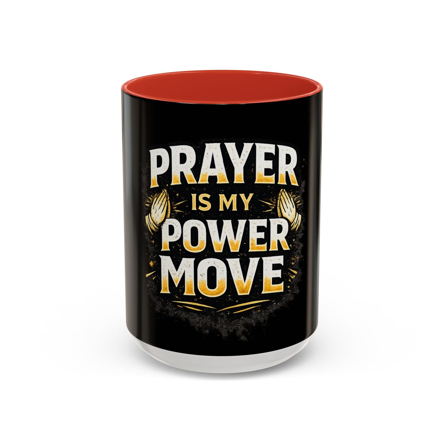 Prayer Is My Power Move Coffee Mug — Christian Faith 11/15oz Accent Mug
