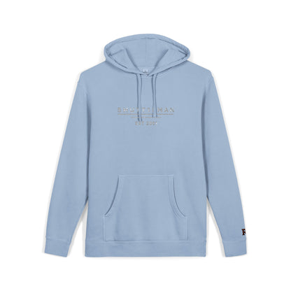 Shutt1eman Embroided Vintage Pigment Black-Dyed Hoodie