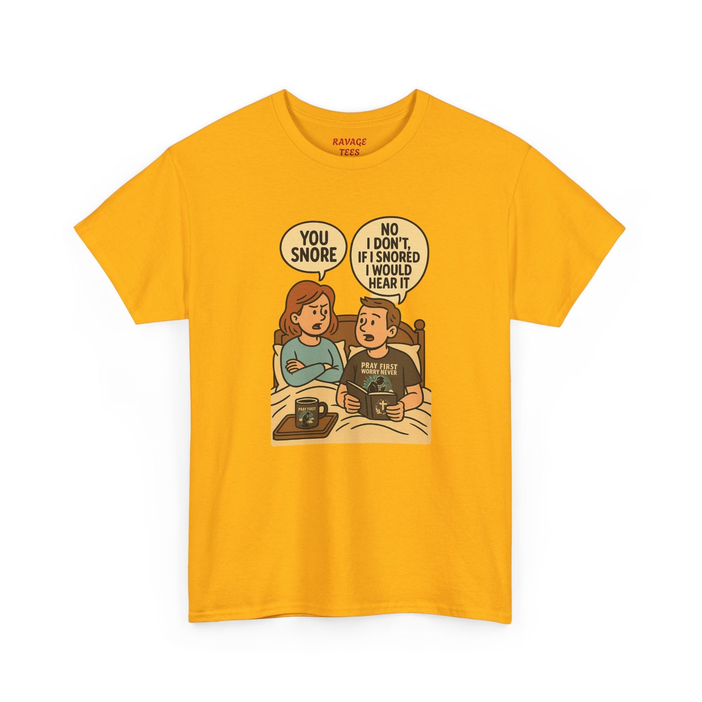 Unisex Snoring Humor T-Shirt | Funny Tee for Couples