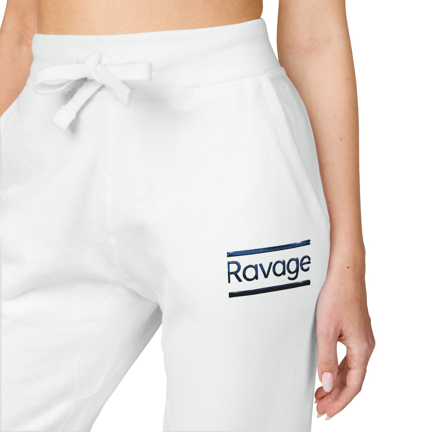 Ravage Embroidered Fleece Sweatpants — Cozy Joggers