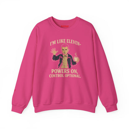 Unisex Heavy Cotton Tee - 'I'm Like Eleven, Powers On' Graphic Tee, Funny Gift for Fans, Geek wear, Casual Style, Everyday Wear, [...]