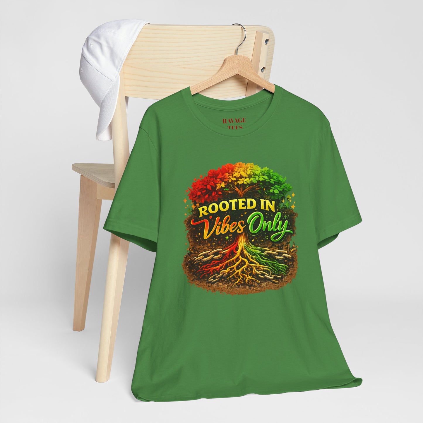 Rooted in Vibes Only Reggae Tee