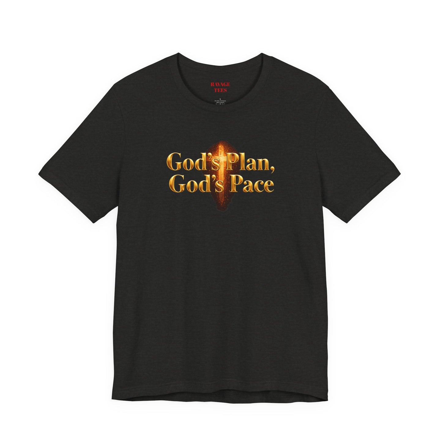 Christian Tee "God's Plan, God's Pace"