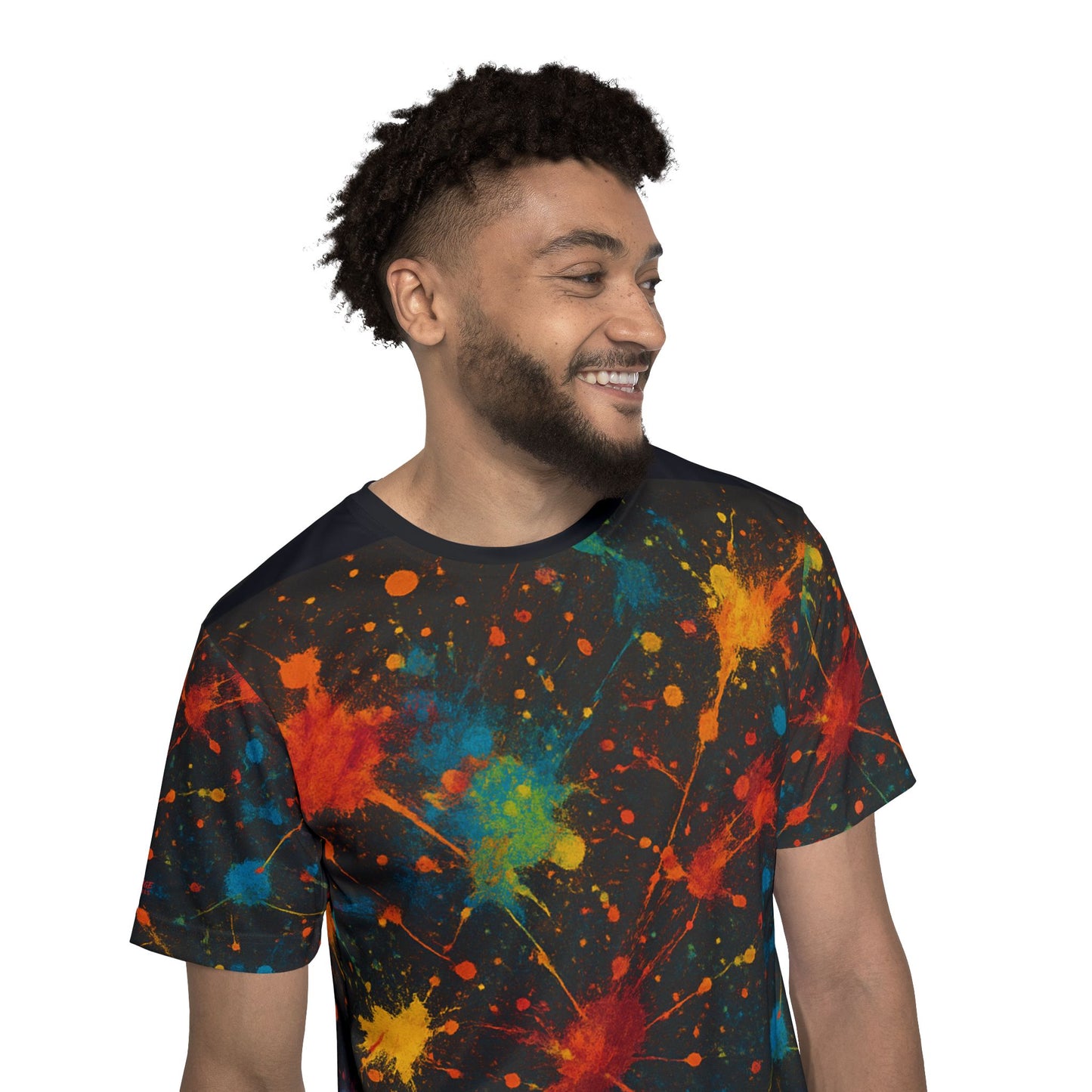 Art of Impact Men's AOP Sports Jersey - Colorful Splash Design