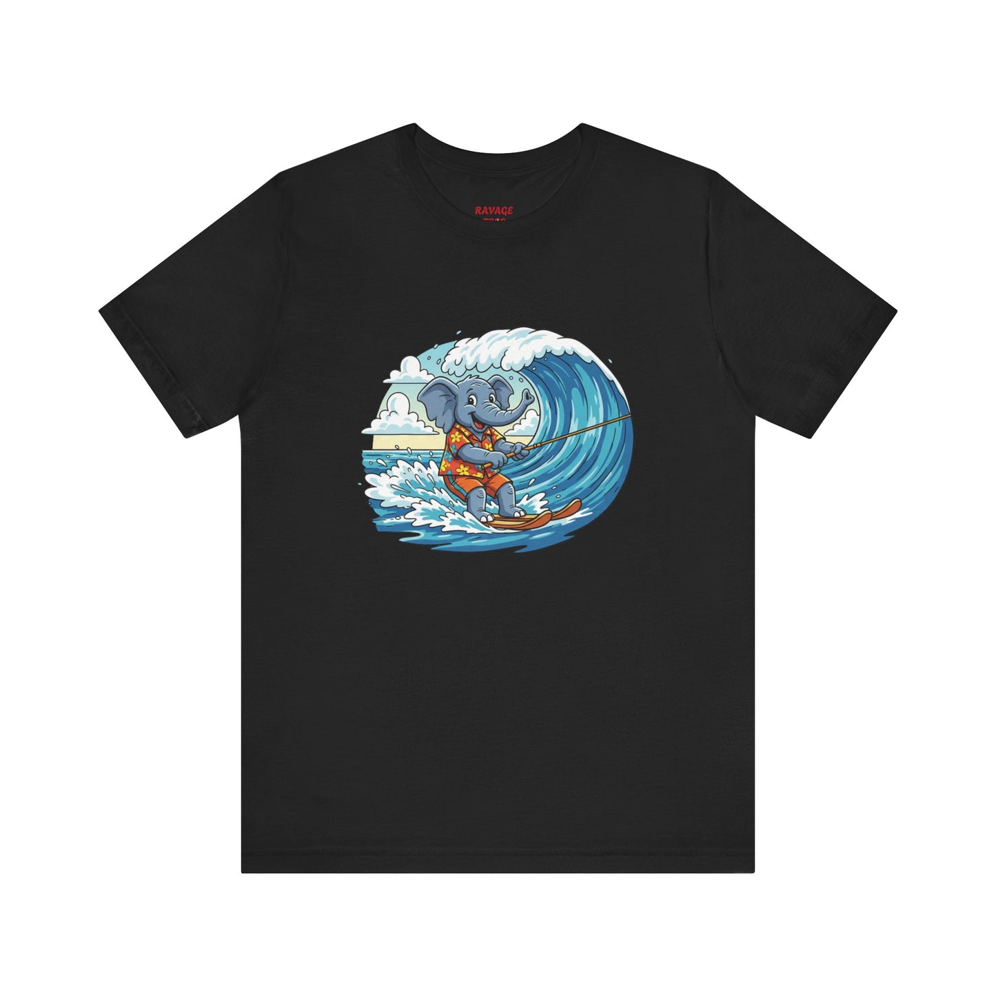 Surfing Elephant Unisex Tee