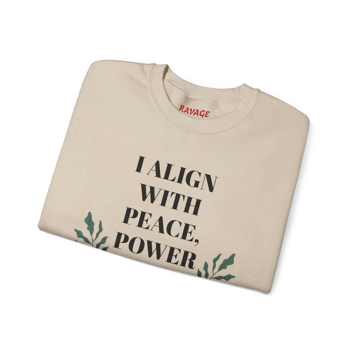 ZEN Mindful Power Crewneck Sweatshirt | Align with Peace, Cozy Sweatshirt, Spiritual Gift, Yoga Apparel, Meditation Wear