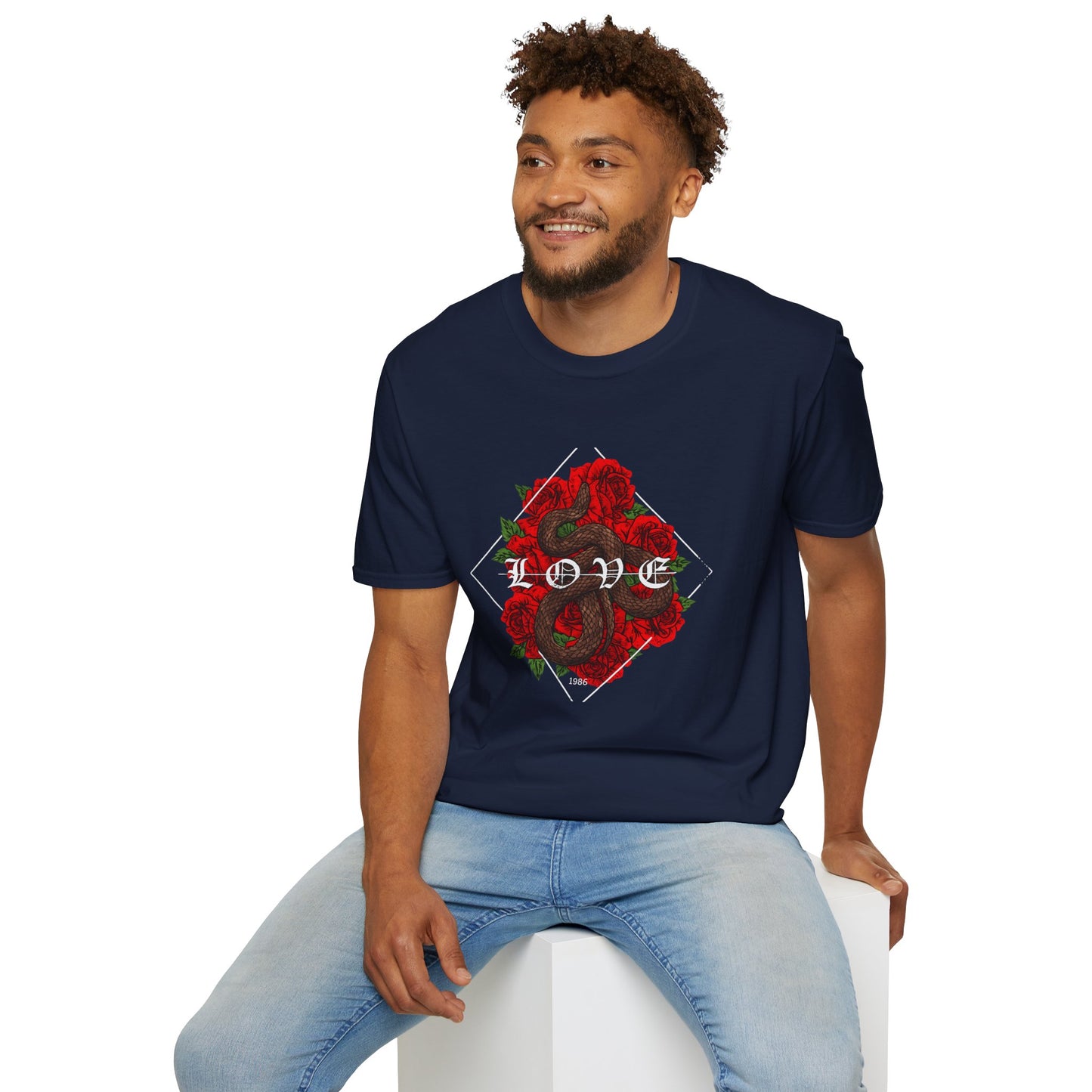 Romantic Floral Love Tee, Unisex Rose T-Shirt