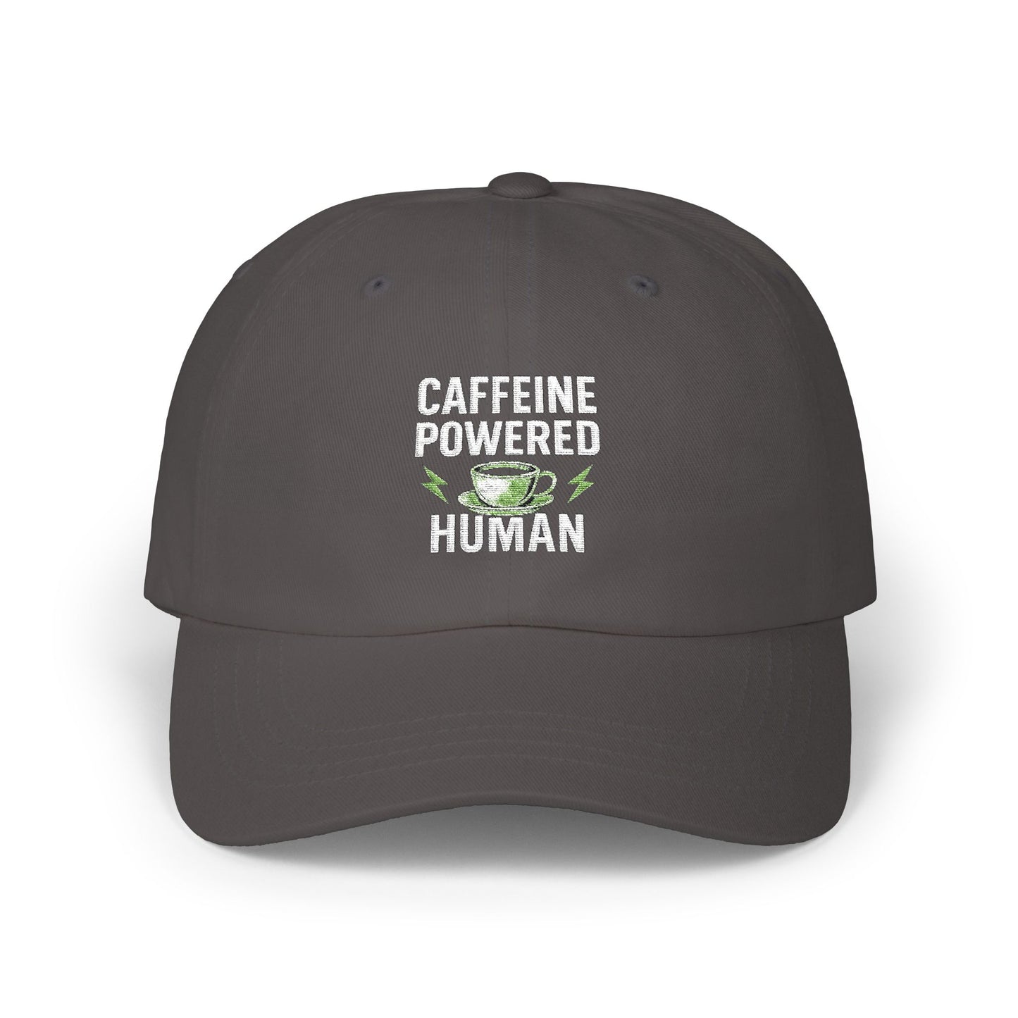 Caffeine Powered Dad Cap | Classic Dad Hat for Coffee Lovers, Perfect Gift for Father's Day, Casual Outings, Everyday Wear, Unisex Hat