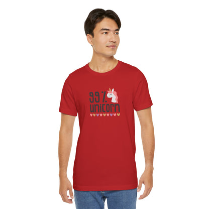 99% Unicorn Tee: Funny, Whimsical Graphic T-Shirt for All Ages