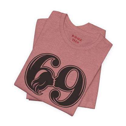 69 Retro Swirl Number Tee