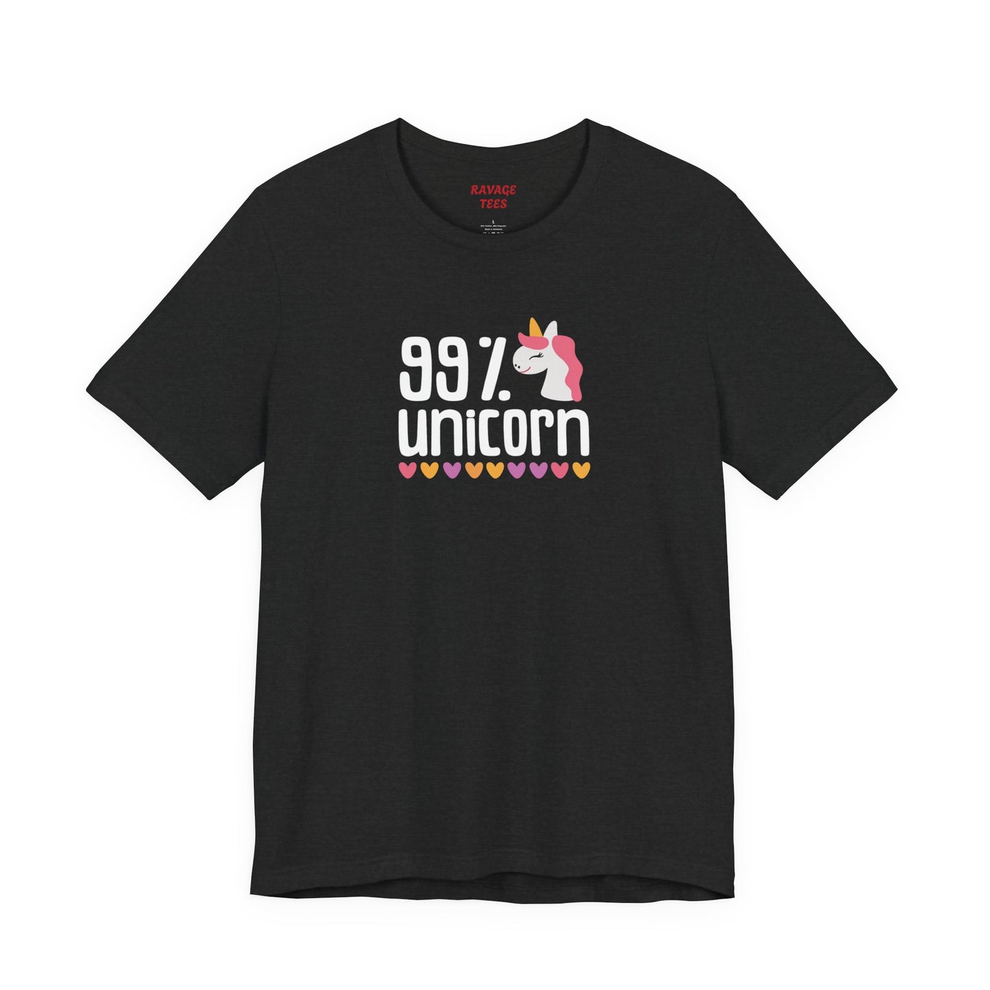 99% Unicorn Tee: Funny, Whimsical Graphic T-Shirt for All Ages