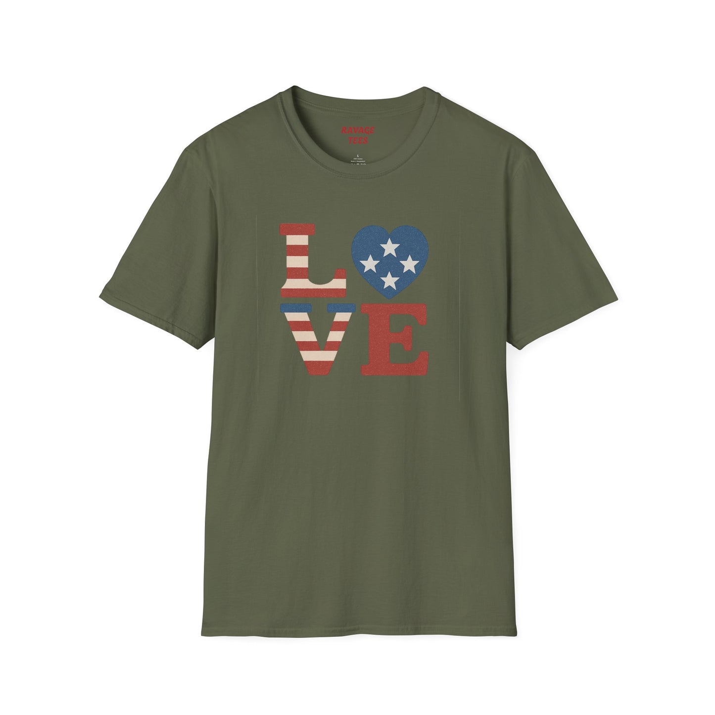 "Freedom & Love" Tee: Unisex 4th of July Graphic Shirt Gift