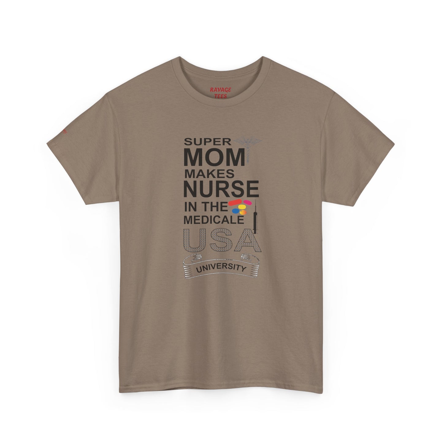 Super Mom Nurse Tee, Unisex Cotton T-Shirt for Nurses