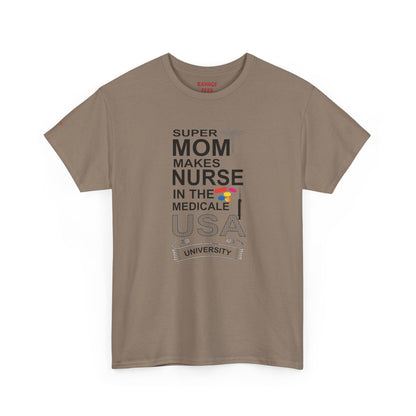 Super Mom Nurse Tee, Unisex Cotton T-Shirt for Nurses