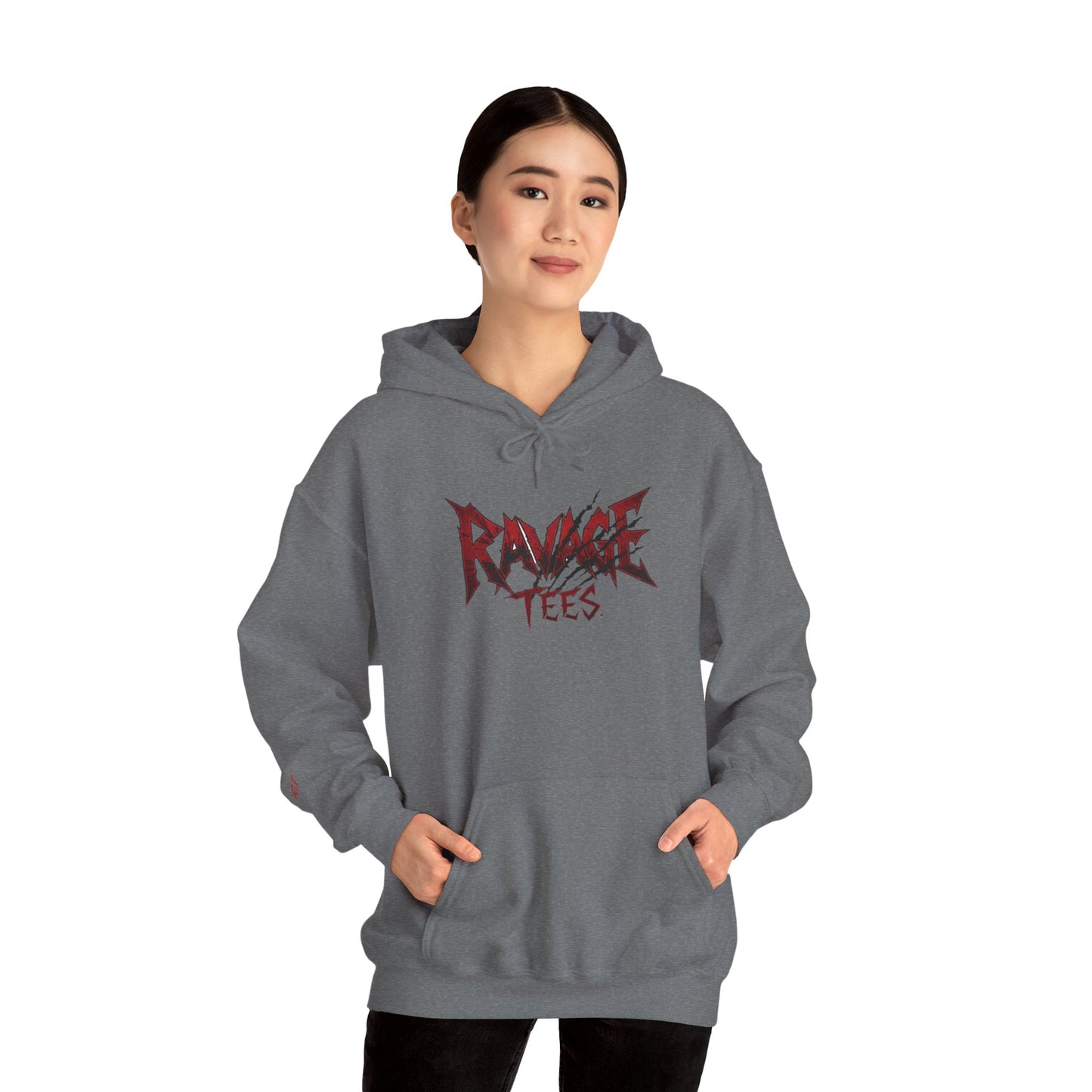 Black Tiger & Rose Graphic Hoodie