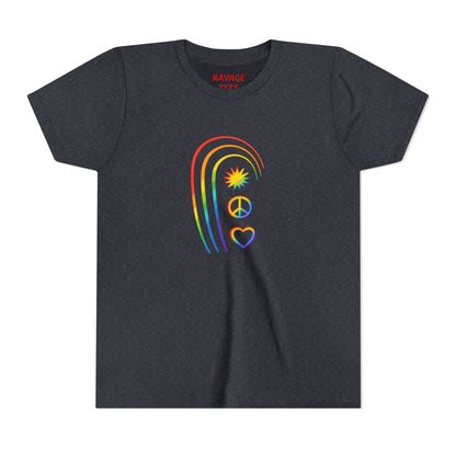 Youth Rainbow Peace & Love Tee