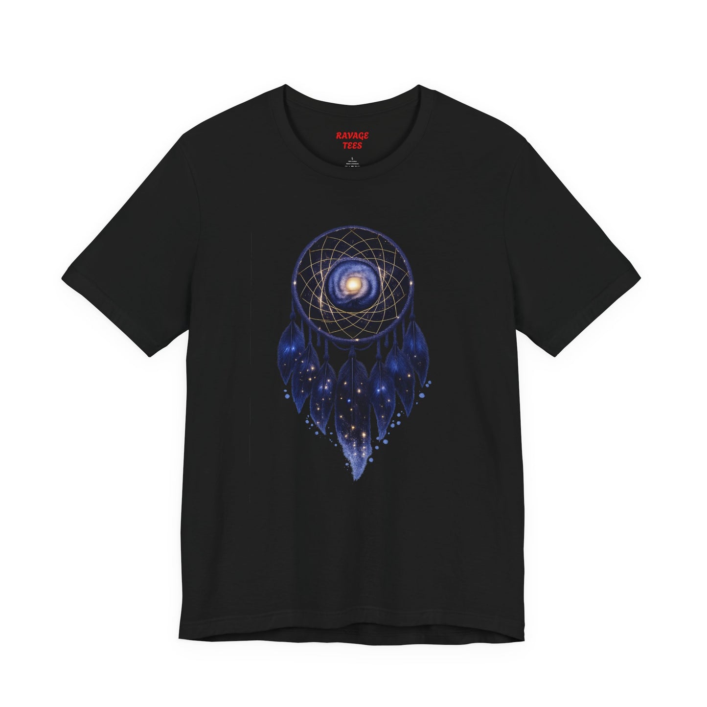 Dreamcatcher Galaxy T-Shirt — Mystical Cosmic Feather Tee