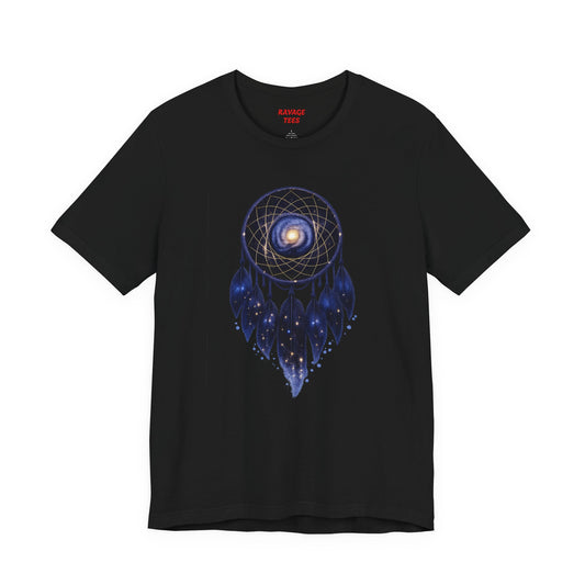 Dreamcatcher Galaxy T-Shirt — Mystical Cosmic Feather Tee