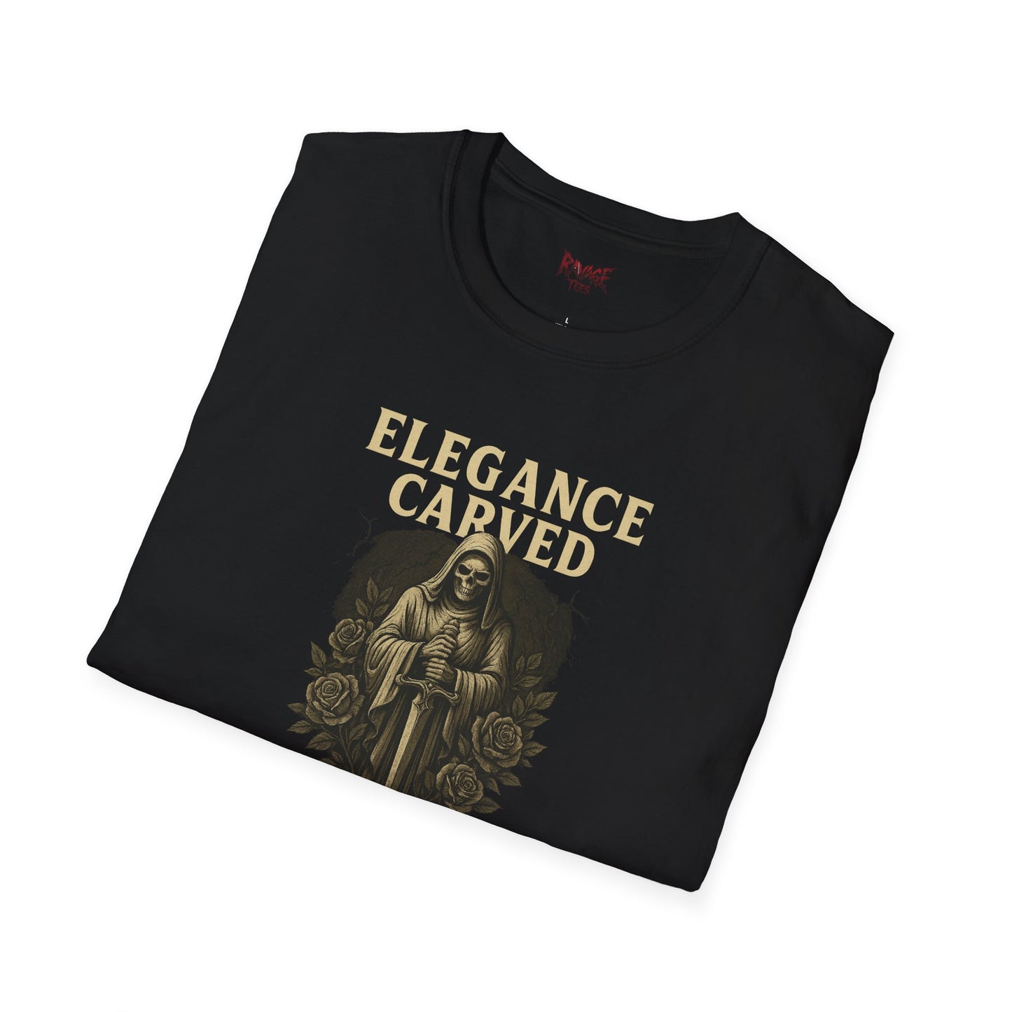 "Elegance Carved in Chaos" Graphic Unisex T-Shirt-Cozy Street Wear