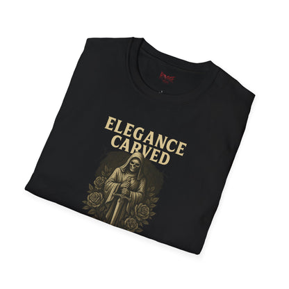 "Elegance Carved in Chaos" Graphic Unisex T-Shirt-Cozy Street Wear