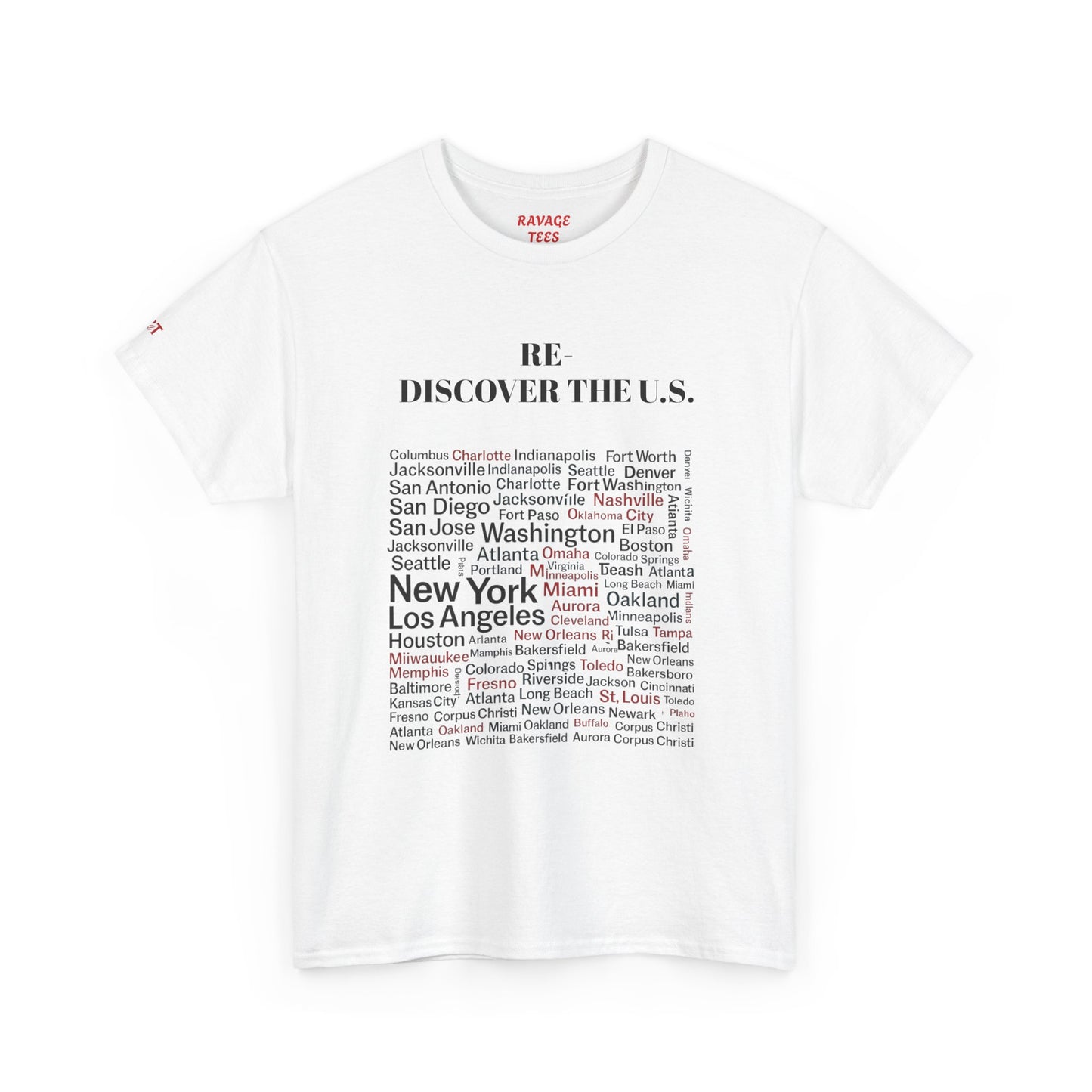 Re-Discover the U.S. Travel T-Shirt, Adventure Tee, USA Discovery Shirt