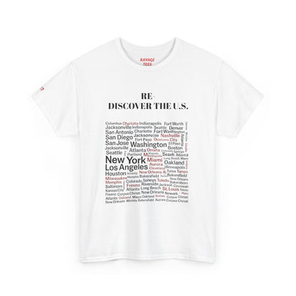 Re-Discover the U.S. Travel T-Shirt, Adventure Tee, USA Discovery Shirt