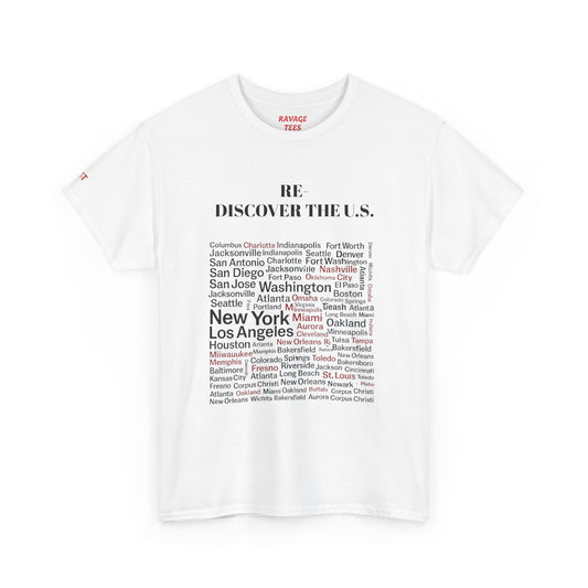 Re-Discover the U.S. Travel T-Shirt, Adventure Tee, USA Discovery Shirt