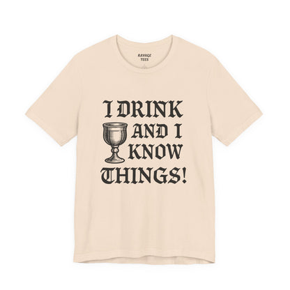Funny Drinking Quotes Tee | Unisex Party T-Shirt | Alcohol Humor