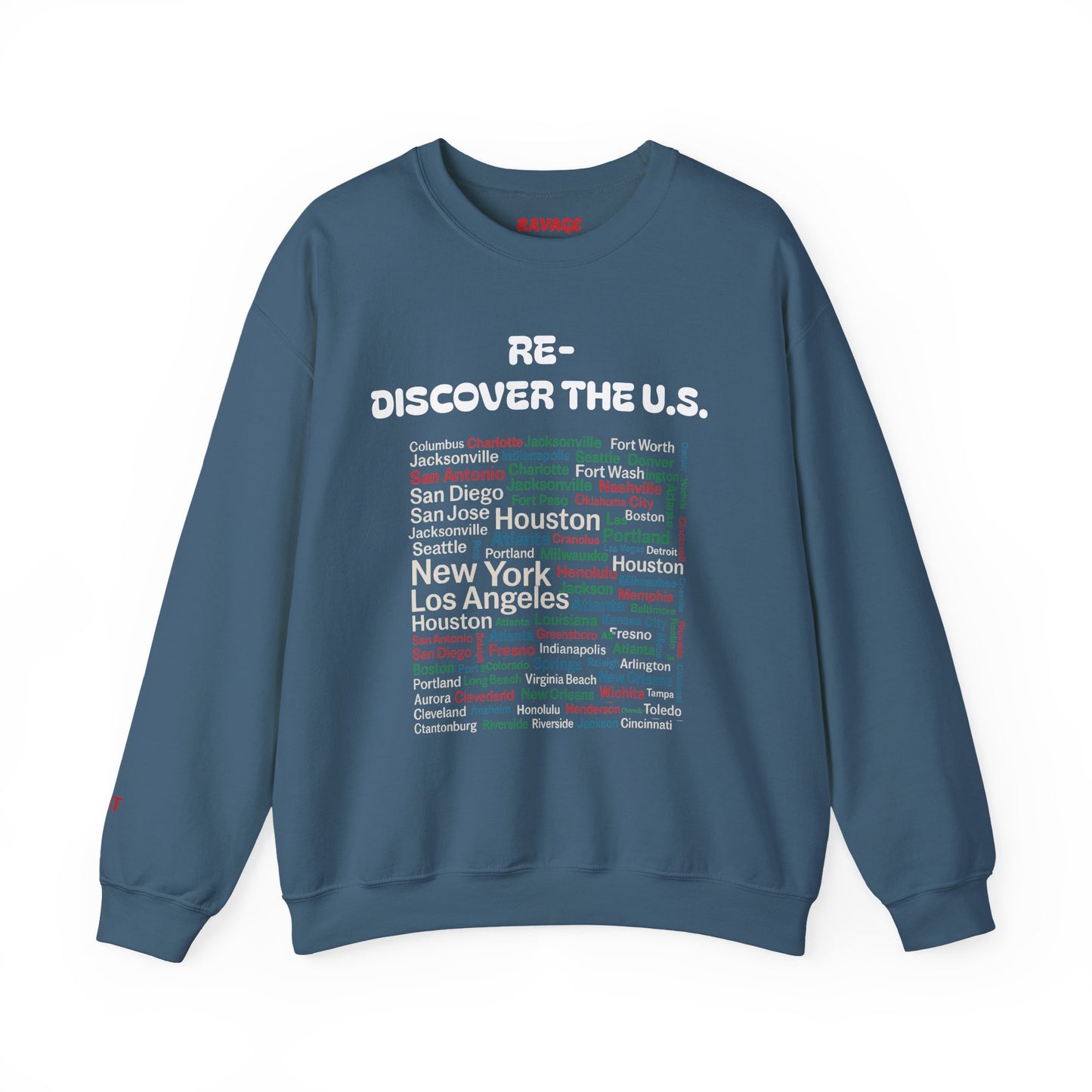 City Map Crewneck Sweatshirt, Cozy Urban Style for Travel Lovers or Travel Enthusiasts