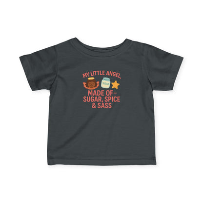 Cute Infant Tee: My Little Angel, Baby Clothing, Toddler Gift, Baby Shower Present, Kids Apparel, Sugar Spice & Sass